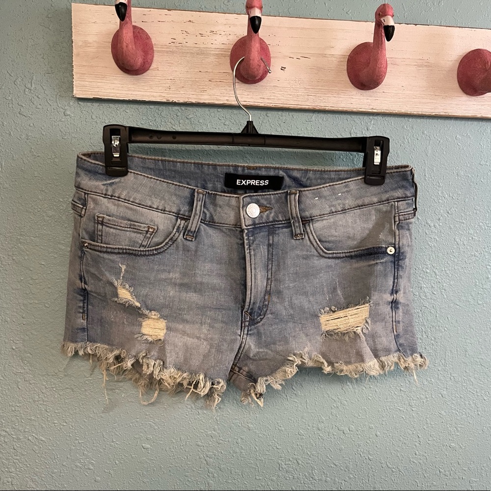 Express Jean Shorts Shortie Sz 8.